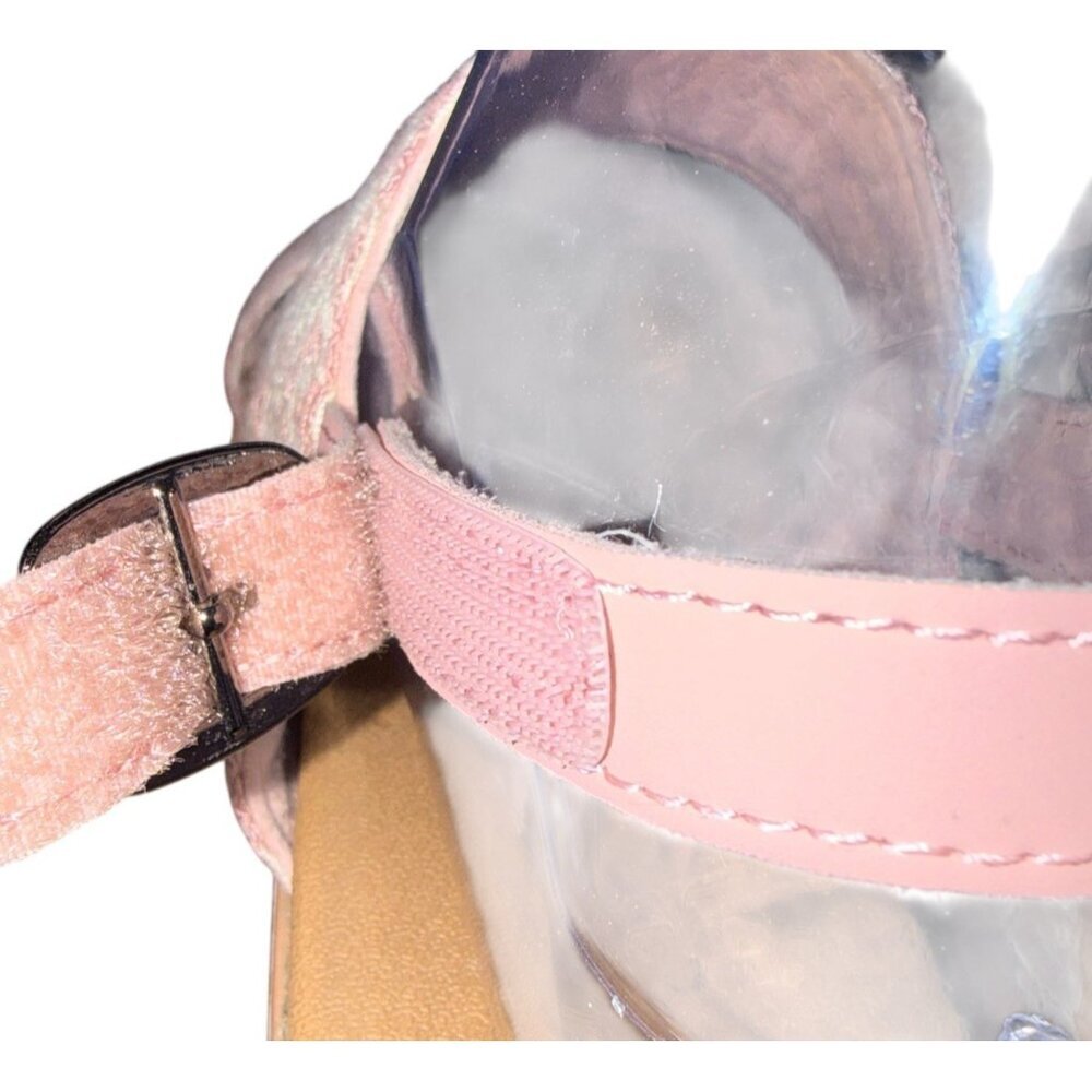 BOBS FROM SKECHERS Beach Kiss Sandals Women’s Size 7 Blush Pink Plush Foam Shoes - Picture 5 of 5